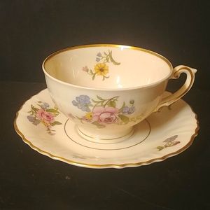 Teacup/Saucer Federal Syracuse Porcelain America